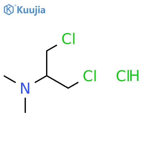 2-Propanamine, 1,3-dichloro-N,N-dimethyl-, hydrochloride structure