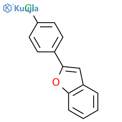 Benzofuran, 2-(4-chlorophenyl)- structure