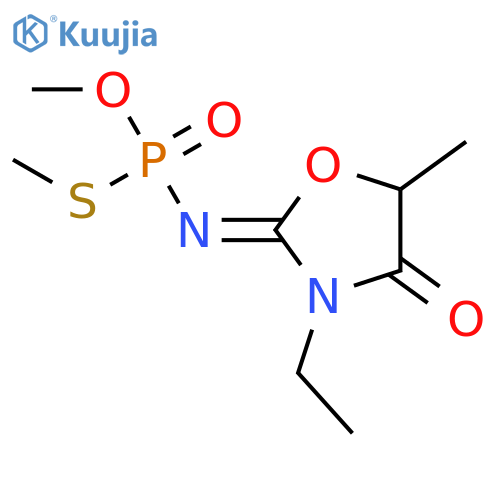 O,S-dimethyl [(2Z)-3-ethyl-5-methyl-4-oxo-1,3-oxazolidin-2-ylidene]amidothiophosphate structure