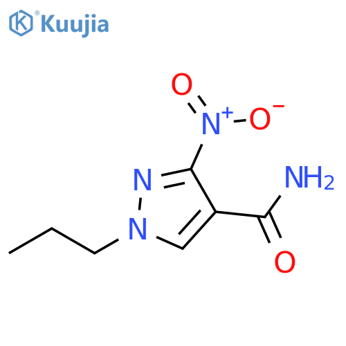 1H-Pyrazole-4-carboxamide, 3-nitro-1-propyl- structure
