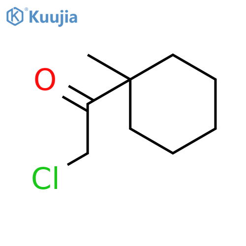 2-chloro-1-(1-methylcyclohexyl)ethan-1-one structure