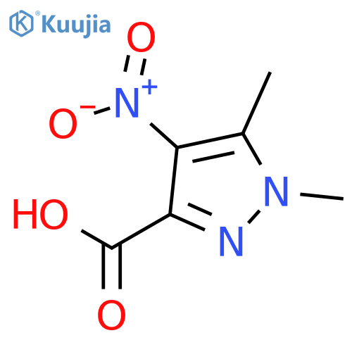 1,5-Dimethyl-4-nitro-1H-pyrazole-3-carboxylic acid structure