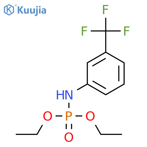 Phosphoramidic acid,[3-(trifluoromethyl)phenyl]-, diethyl ester (9CI) structure