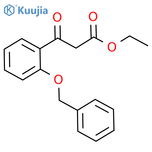 Benzenepropanoic acid, b-oxo-2-(phenylmethoxy)-, ethyl ester structure
