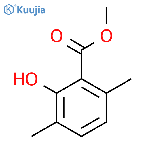 Benzoic acid, 2-hydroxy-3,6-dimethyl-, methyl ester structure