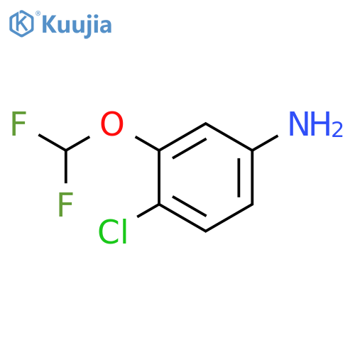 4-chloro-3-(difluoromethoxy)aniline structure