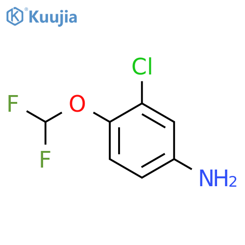 3-chloro-4-(difluoromethoxy)aniline structure