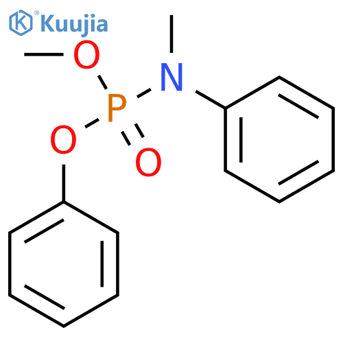 Phosphoramidic acid, methylphenyl-, methyl phenyl ester structure