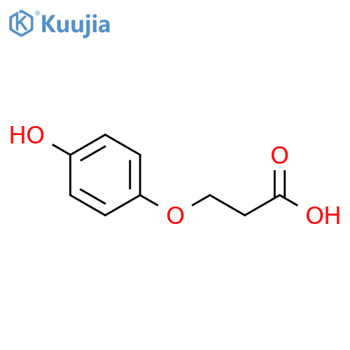 Propanoic acid, 3-(4-hydroxyphenoxy)- structure
