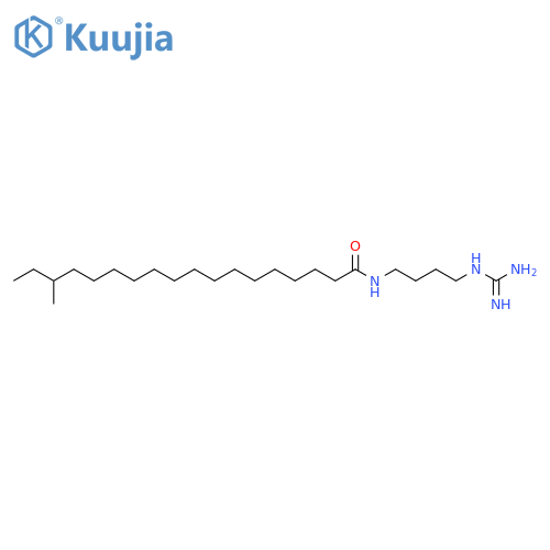 Octadecanamide, N-[4-[(aminoiminomethyl)amino]butyl]-16-methyl- structure