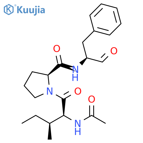 L-Prolinamide, N-acetyl-L-isoleucyl-N-[(1S)-1-formyl-2-phenylethyl]- structure