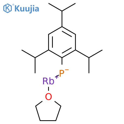 Rubidium, (tetrahydrofuran)[[2,4,6-tris(1-methylethyl)phenyl]phosphino]- structure