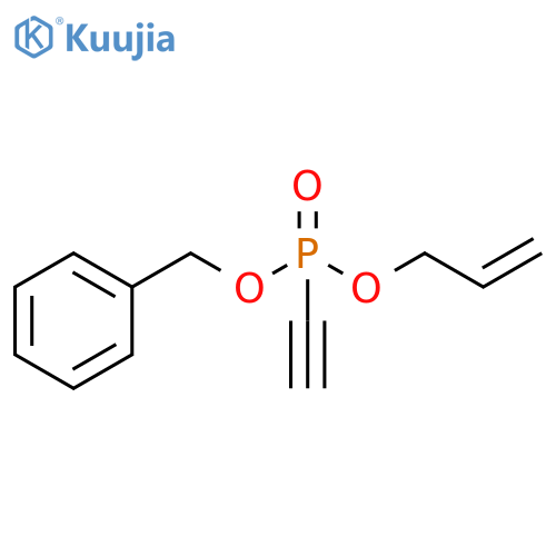 Phosphonic acid, ethynyl-, phenylmethyl 2-propenyl ester structure