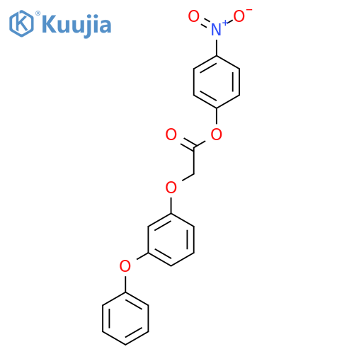 4-nitrophenyl 2-(3-phenoxyphenoxy)acetate structure