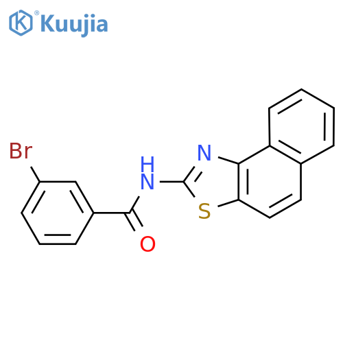 3-bromo-N-{naphtho1,2-d1,3thiazol-2-yl}benzamide structure