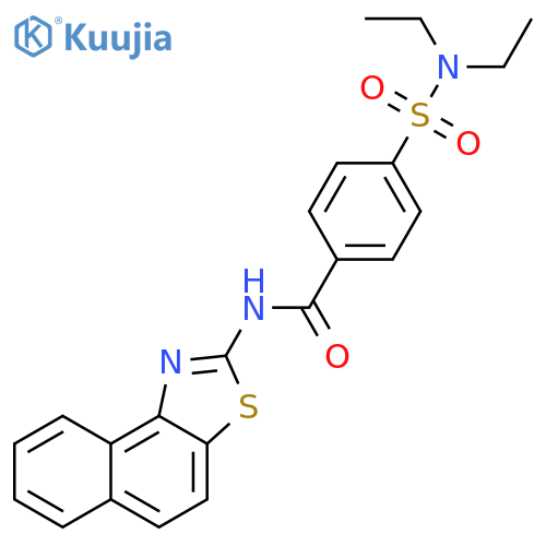 4-(diethylsulfamoyl)-N-{naphtho1,2-d1,3thiazol-2-yl}benzamide structure