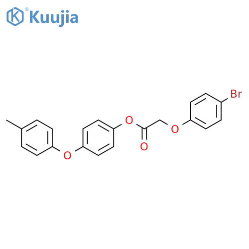 4-(4-methylphenoxy)phenyl 2-(4-bromophenoxy)acetate structure