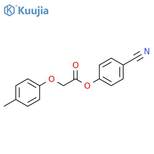 4-cyanophenyl 2-(4-methylphenoxy)acetate structure