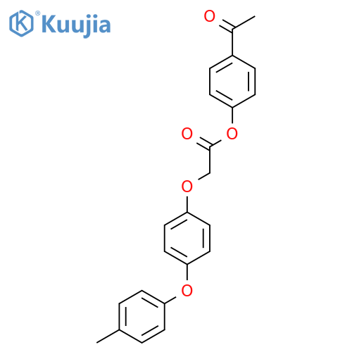 4-acetylphenyl 2-4-(4-methylphenoxy)phenoxyacetate structure