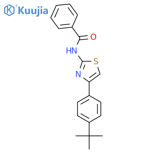 N-4-(4-tert-butylphenyl)-1,3-thiazol-2-ylbenzamide structure