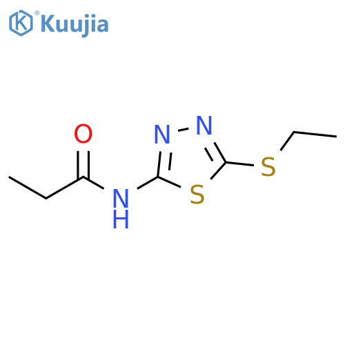 N-5-(ethylsulfanyl)-1,3,4-thiadiazol-2-ylpropanamide structure