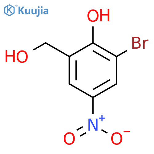 2-Bromo-6-(hydroxymethyl)-4-nitrobenzenol structure
