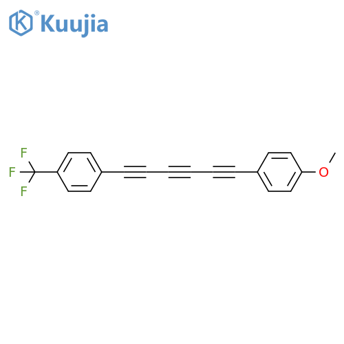Benzene, 1-[6-(4-methoxyphenyl)-1,3,5-hexatriynyl]-4-(trifluoromethyl)- structure