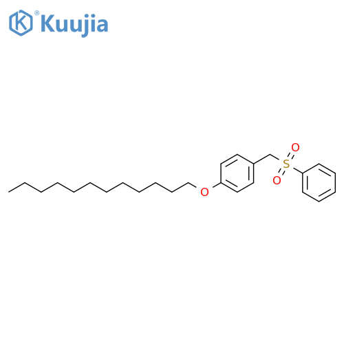 Benzene, 1-(dodecyloxy)-4-[(phenylsulfonyl)methyl]- structure