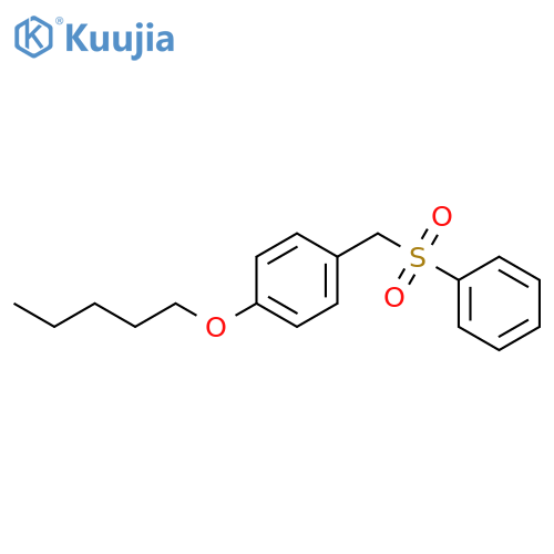 Benzene, 1-(pentyloxy)-4-[(phenylsulfonyl)methyl]- structure