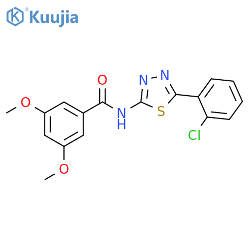 N-5-(2-chlorophenyl)-1,3,4-thiadiazol-2-yl-3,5-dimethoxybenzamide structure