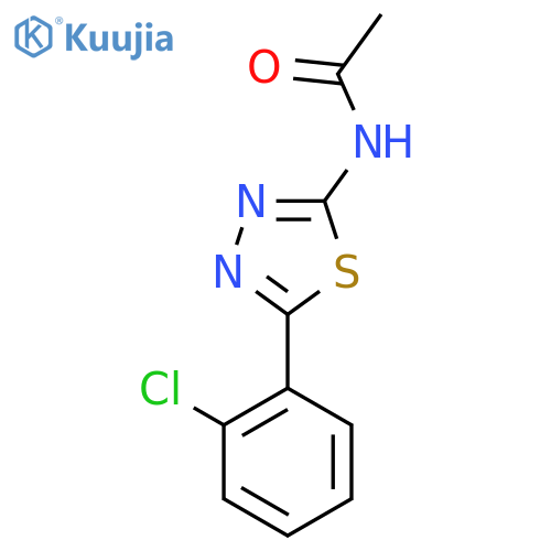 N-5-(2-chlorophenyl)-1,3,4-thiadiazol-2-ylacetamide structure
