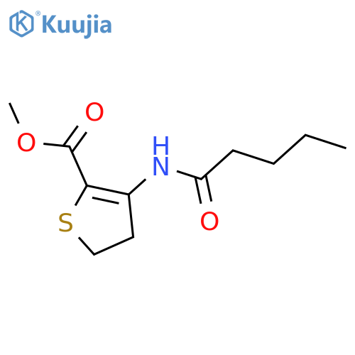 methyl 3-pentanamido-4,5-dihydrothiophene-2-carboxylate structure