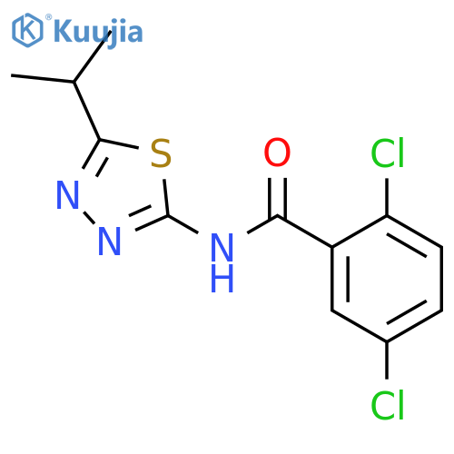 2,5-dichloro-N-5-(propan-2-yl)-1,3,4-thiadiazol-2-ylbenzamide structure