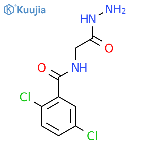 2,5-dichloro-N-(hydrazinecarbonyl)methylbenzamide structure