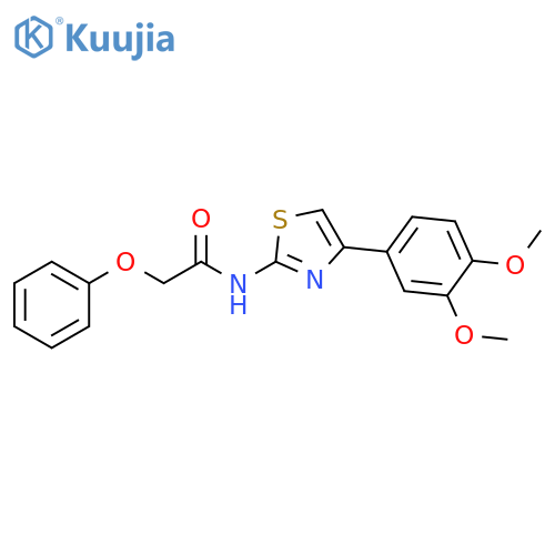 N-4-(3,4-dimethoxyphenyl)-1,3-thiazol-2-yl-2-phenoxyacetamide structure