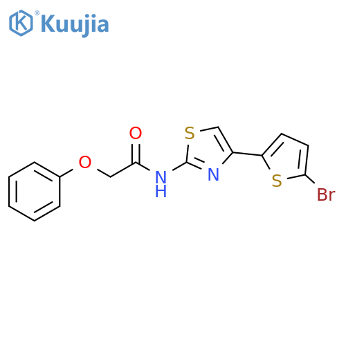 N-4-(5-bromothiophen-2-yl)-1,3-thiazol-2-yl-2-phenoxyacetamide structure