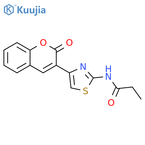 N-4-(2-oxo-2H-chromen-3-yl)-1,3-thiazol-2-ylpropanamide structure