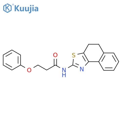 N-{4H,5H-naphtho1,2-d1,3thiazol-2-yl}-3-phenoxypropanamide structure