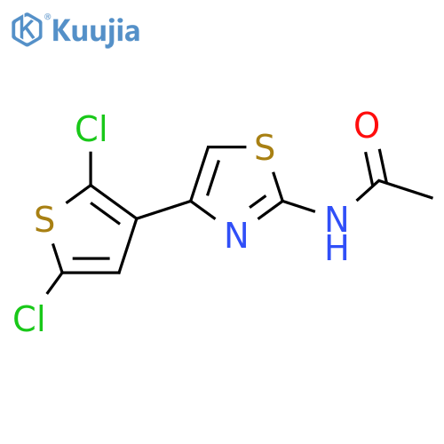 N-4-(2,5-dichlorothiophen-3-yl)-1,3-thiazol-2-ylacetamide structure