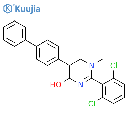 4-Pyrimidinol,5-[1,1'-biphenyl]-4-yl-2-(2,6-dichlorophenyl)-1,4,5,6-tetrahydro-1-methyl- structure