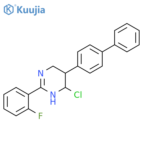 Pyrimidine,5-[1,1'-biphenyl]-4-yl-4-chloro-2-(2-fluorophenyl)-1,4,5,6-tetrahydro- structure
