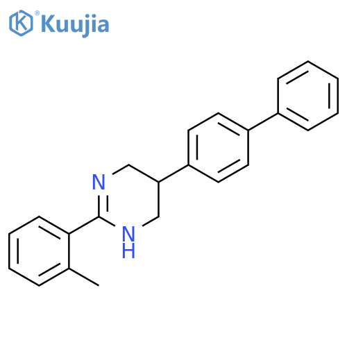 Pyrimidine, 5-[1,1'-biphenyl]-4-yl-1,4,5,6-tetrahydro-2-(2-methylphenyl)- structure