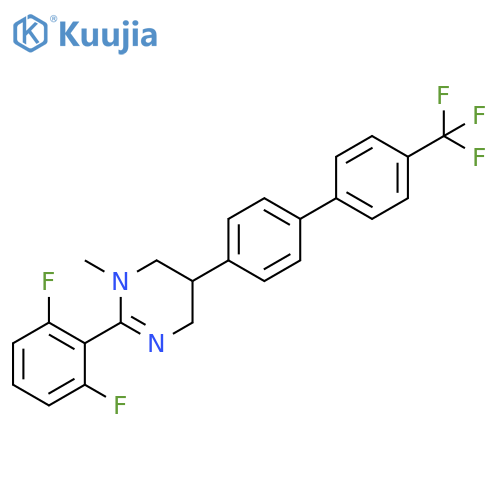 Pyrimidine,2-(2,6-difluorophenyl)-1,4,5,6-tetrahydro-1-methyl-5-[4'-(trifluoromethyl)[1,1'-biphenyl]-4-yl]- structure