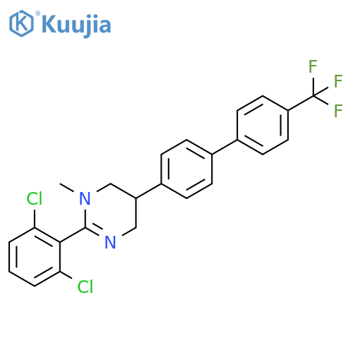 Pyrimidine,2-(2,6-dichlorophenyl)-1,4,5,6-tetrahydro-1-methyl-5-[4'-(trifluoromethyl)[1,1'-biphenyl]-4-yl]- structure