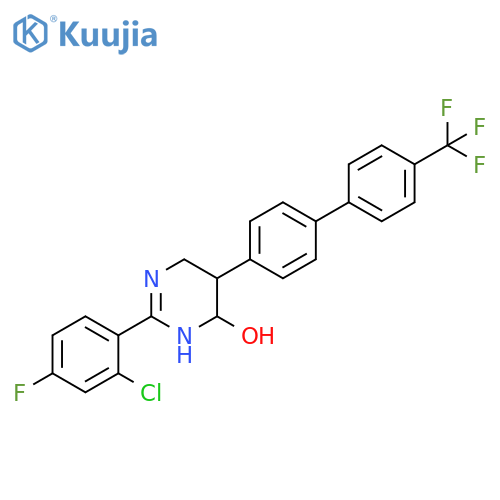 4-Pyrimidinol,2-(2-chloro-4-fluorophenyl)-1,4,5,6-tetrahydro-5-[4'-(trifluoromethyl)[1,1'-biphenyl]-4-yl]- structure