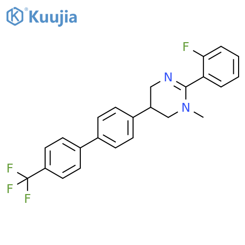 Pyrimidine,2-(2-fluorophenyl)-1,4,5,6-tetrahydro-1-methyl-5-[4'-(trifluoromethyl)[1,1'-biphenyl]-4-yl]- structure