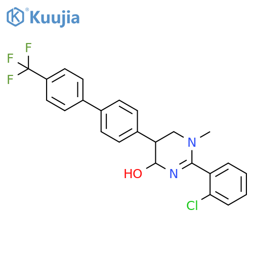 4-Pyrimidinol,2-(2-chlorophenyl)-1,4,5,6-tetrahydro-1-methyl-5-[4'-(trifluoromethyl)[1,1'-biphenyl]-4-yl]- structure