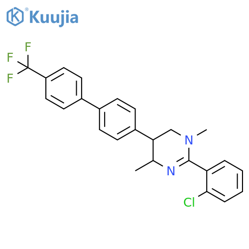 Pyrimidine,2-(2-chlorophenyl)-1,4,5,6-tetrahydro-1,4-dimethyl-5-[4'-(trifluoromethyl)[1,1'-biphenyl]-4-yl]- structure