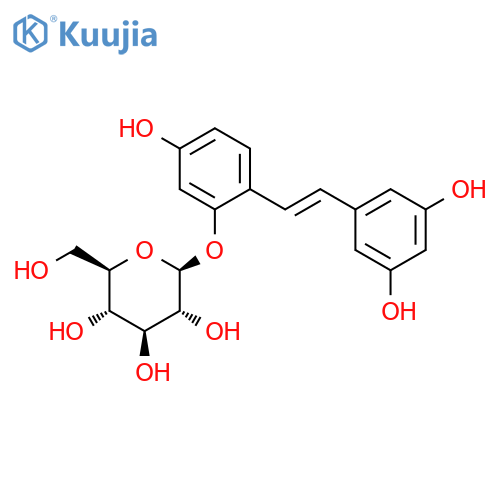 Oxyresveratrol 2-O-beta-D-glucopyranoside structure