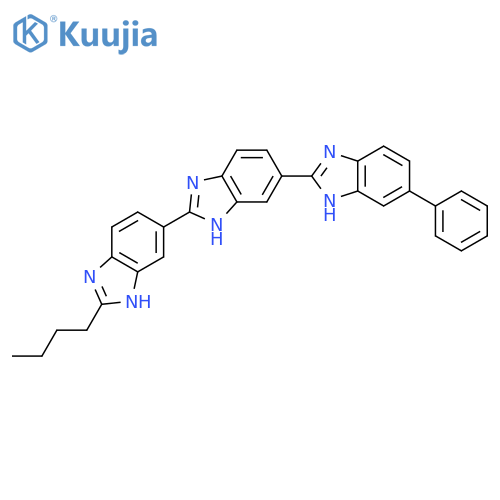 2,5':2',5''-Ter-1H-benzimidazole, 2''-butyl-5-phenyl- structure